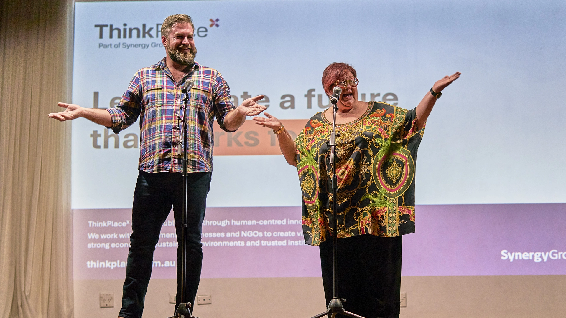 Future_Unicorns_Bootcamp Program facilitators on stage